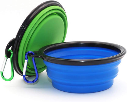 2-Pack Collapsible Dog Bowl, Foldable Expandable Cup Dish for Pet